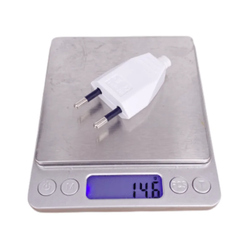 DIY 전원 코드용 Rewirable(4.0mm) 유럽 플러그 250V 2.5A CE 2 핀 무선 수 플러그