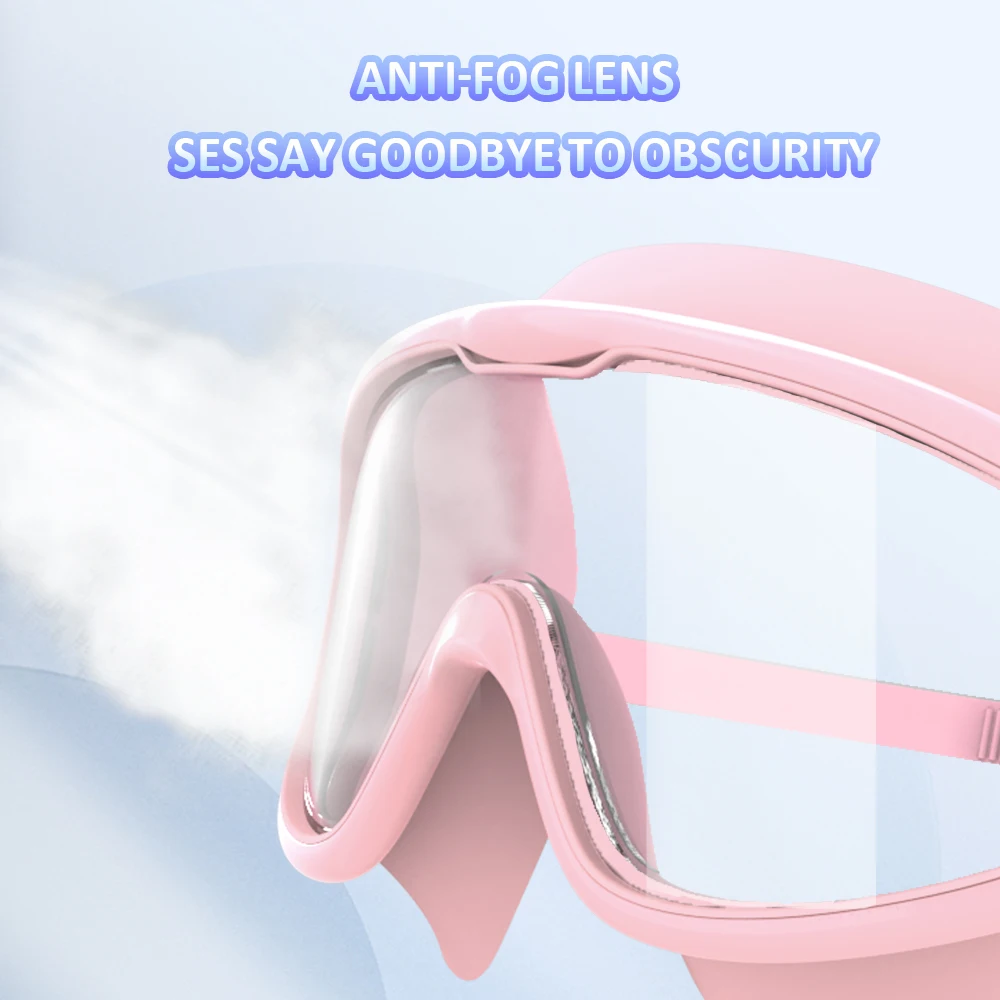 Swimming Goggles HD Waterproof Anti-Fog Electroplating For Kids Boys Girls