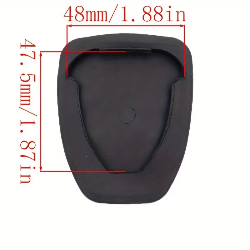 Confezione da 2 copripedali per frizione e freno auto, in gomma dura antiscivolo, durevoli, facili da installare, universali per la maggior parte dei modelli di veicoli, pedali per conducente - Image 6
