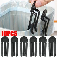 2/6/10Pcs Practical Plastic Garbage Bag Clip Fixed Waste Bin Bag Holder Rubbish Clip Trash Can Clamp Kitchen Bathroom Gadgets 1