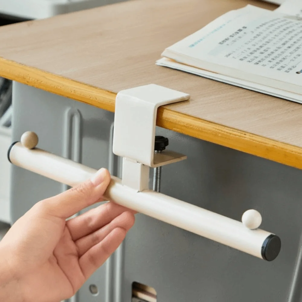 새로운 조절 가능한 책상 걸이 후크 둥근 모서리 탄소강 배낭 홀더 간편 설치 드릴 필요 없는 다용도 후크 사무용품