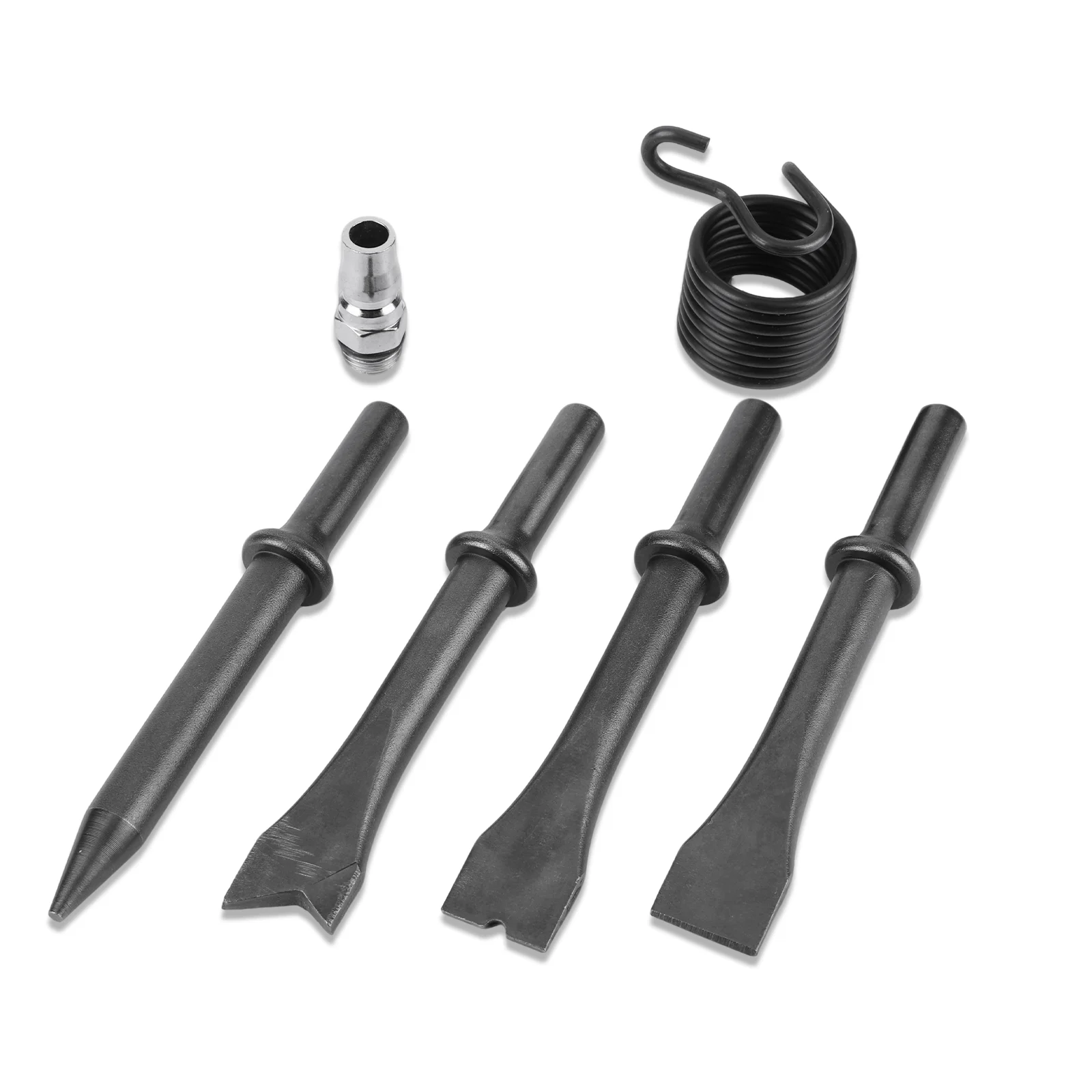 150 MM Air Hammer Kit 4500 BPM Pneumatic Hammer Spring & Fitting Air Chisel Pneumatic Shovel Tool for Automotive & Metal Work
