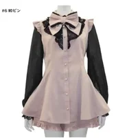 Rojita Japanese Sailor Collar Long Sleeve Dress for Women Spring Summer Sweet Lolita Bow Dress Shorts Suit Women's Two-Piece Set - Image 6