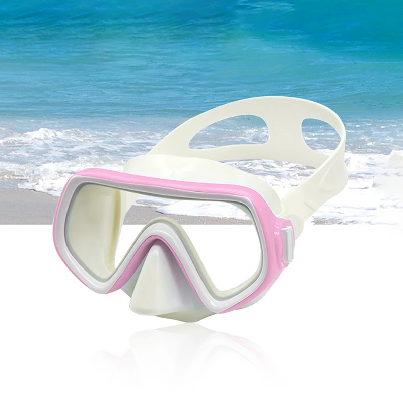 Masque de plongée panoramique HD anti-buée - Jupe silicone avec couvre-nez - Équipement natation