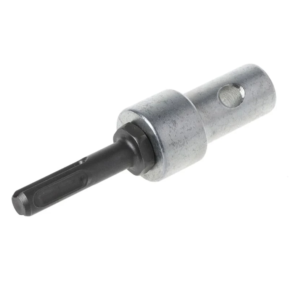 Hammer Adapter Drill Bit Adapter Round Shank SDS Shaft Arbor Connector 2 Slots Steel-105mm For Earth Auger Head Tool-Parts 1pc round shank 2 slots drill bit adapter sds arbor connector for earth auger head connector hammer drilling bit nut impact head