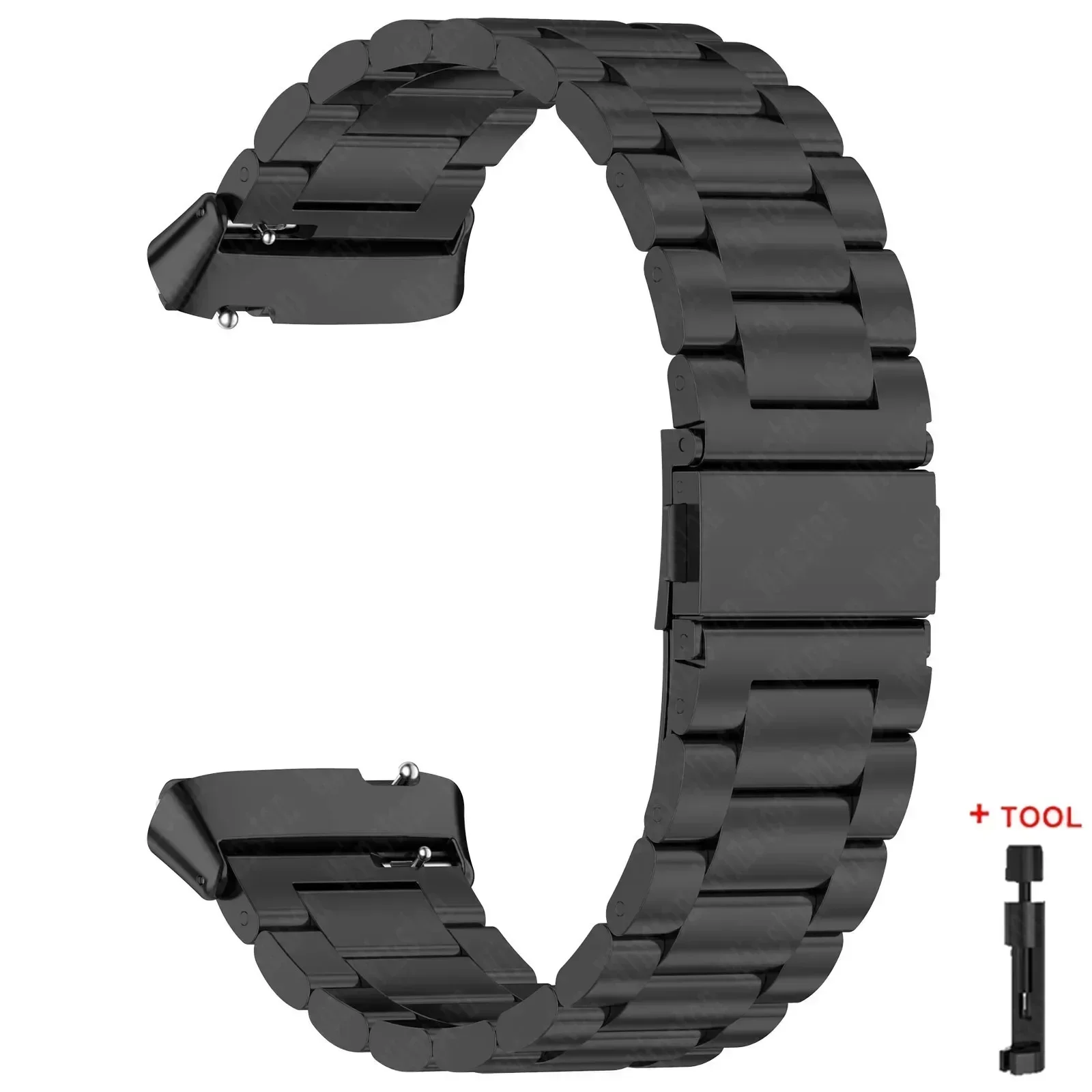 Stainless Steel No-Gap Metal Strap Wristband Bracelet