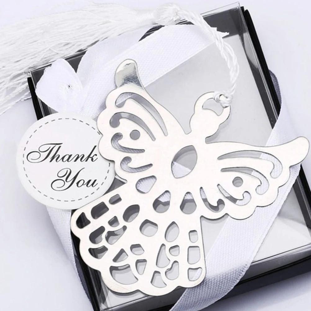 

1pc Angel Bookmark For Students Return School Gift Baby Shower Souvenirs Party Christening Giveaway Gift Wedding Favor