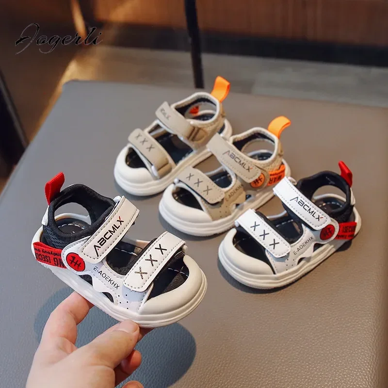 Kids Boys Sandals Summer New Children's Soft-soled Non-slip Beach Girl Shoes Toddler Baby Casual Sports Shoes Slipper Size 16-26
