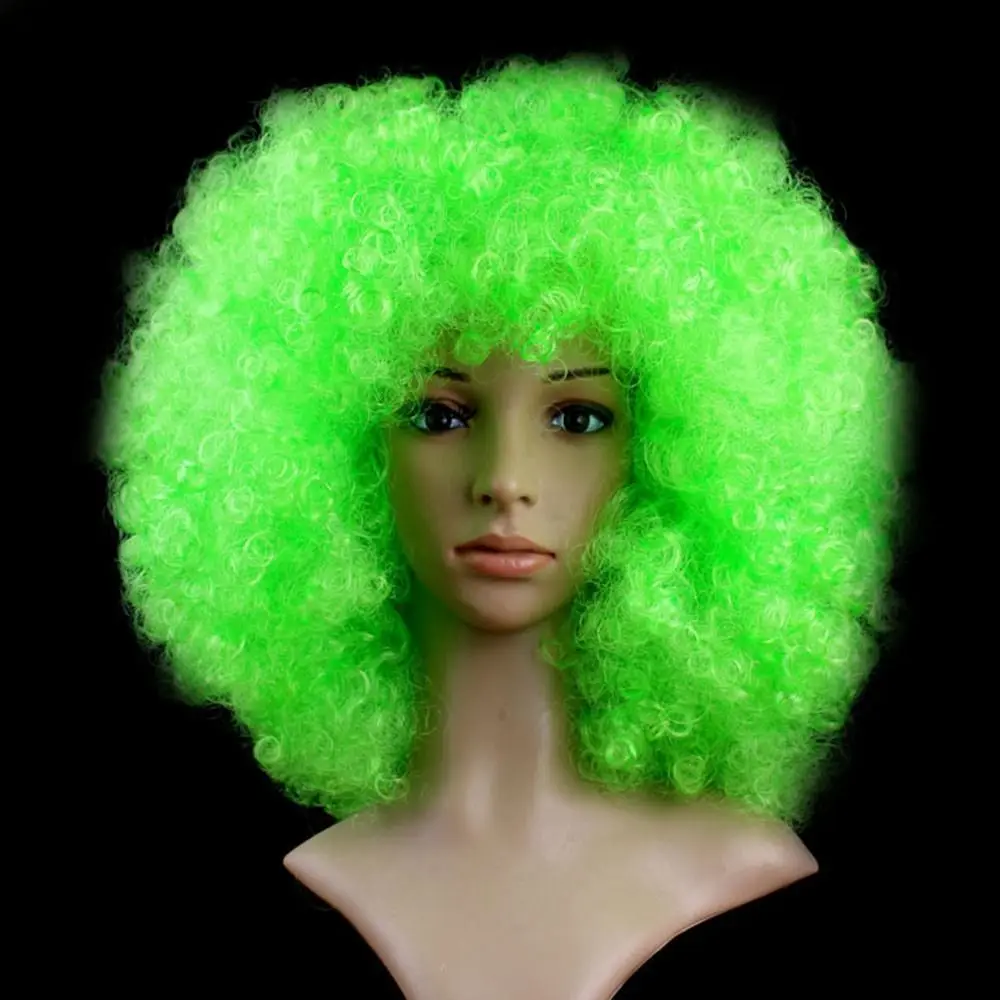 Fashion Black Afro Curly Wig Various Coloured Curly Hair Clown Cosplay Children/Adults Dressing Colorful Wigs Carnival Party