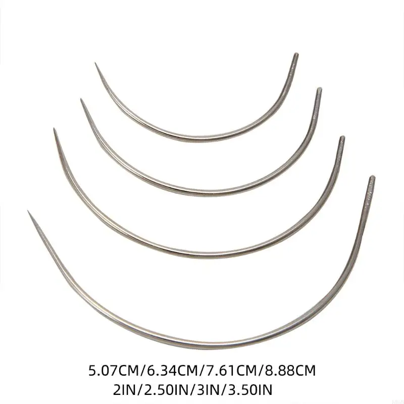Curved Needles 4 Pcs Making Blocking Knitting Accessory Supplies for Mother Grandmother Relaxing Fun Making