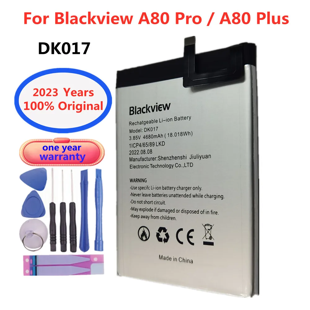 

2023 Original DK017 4680mAh A80 Replacement Battery For Blackview A80 Pro A80Pro / A80 Plus A80Plus Smart Mobile Phone Bateria
