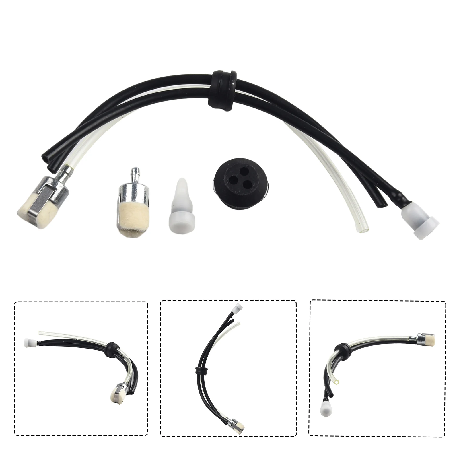 

DIY Fuel Line Equipment Filter For ECHO SRM V13700003 Parts Repair Replacement Grommet Kit Spare Supplies 4pcs
