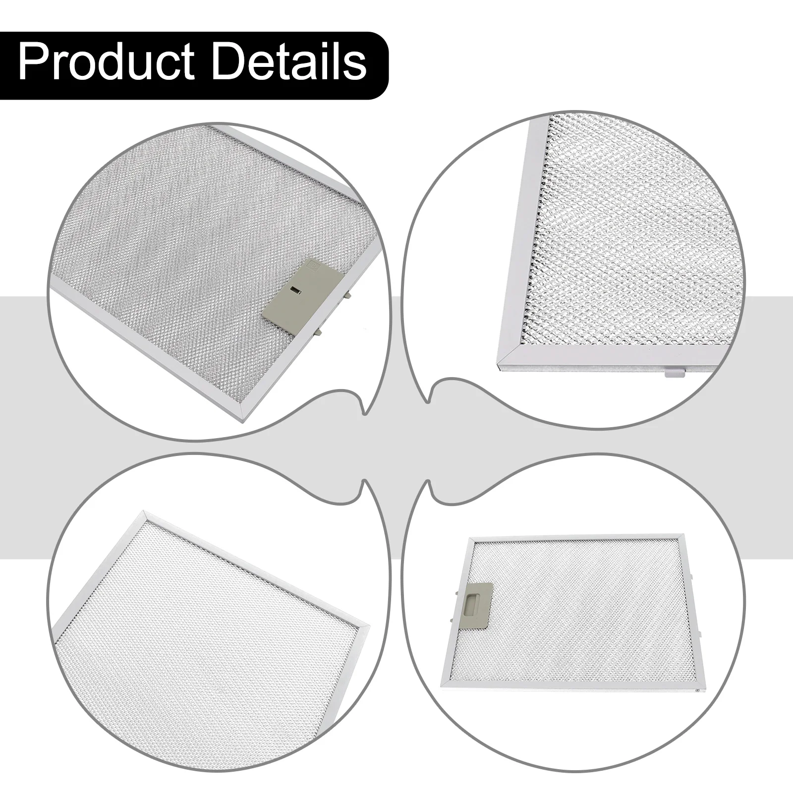 

Cooker Hood Filters Metal Mesh Extractor Vent Filter 340x280x9mm Kitchen Hood Oil Filter Range Hood Grease Anti Oil Cotton