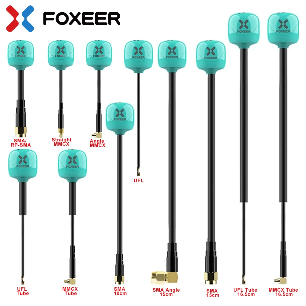 

FOXEER FPV Antenna Lollipop 4 Plus 4+ 2pcs 5.8G 2.6dBi Omni Mini Antenna RHCP LHCP SMA RPSMA MMCX UFL for RC FPV Racing Drone