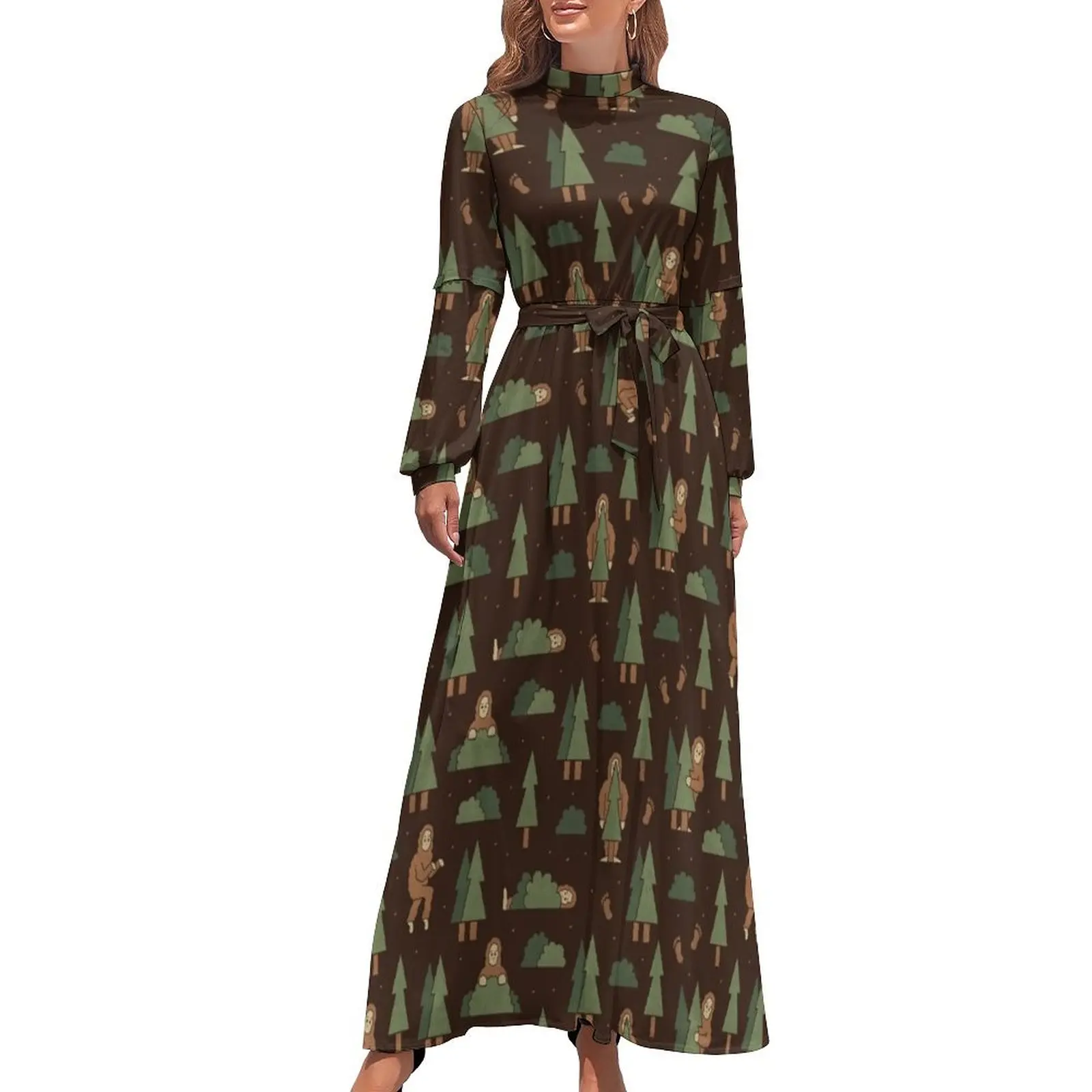 thumbnail image 1 of Vestido largo Bigfoot Forest vestidos de mujer para mujer 2024 Vestido largo de verano para mujer, 1 of 5