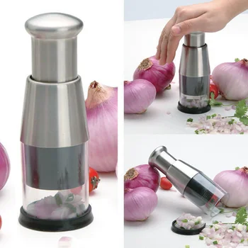 Pressed Garlic Chopper Electroplate Garlic Onion Cutter Chop Tomato Crusher Fruit Vegetable Tools Home Kitchen Gadgets