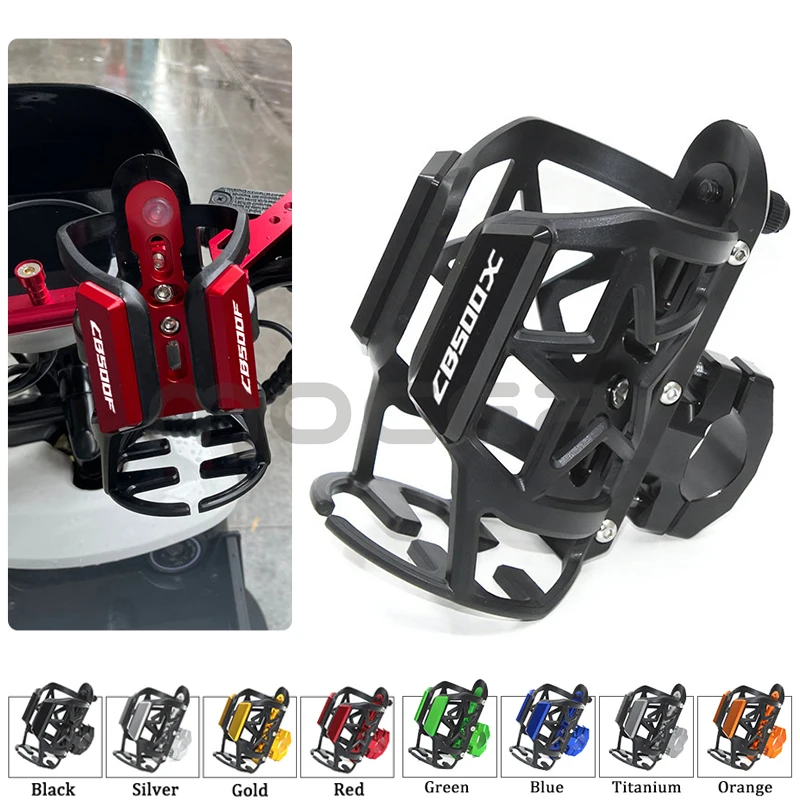 

For HONDA CB500F CB500X Motorcycle Supplies Drink Water Bottle Cage Cup Holder Objects Accessory Universal Mount Modified Parts