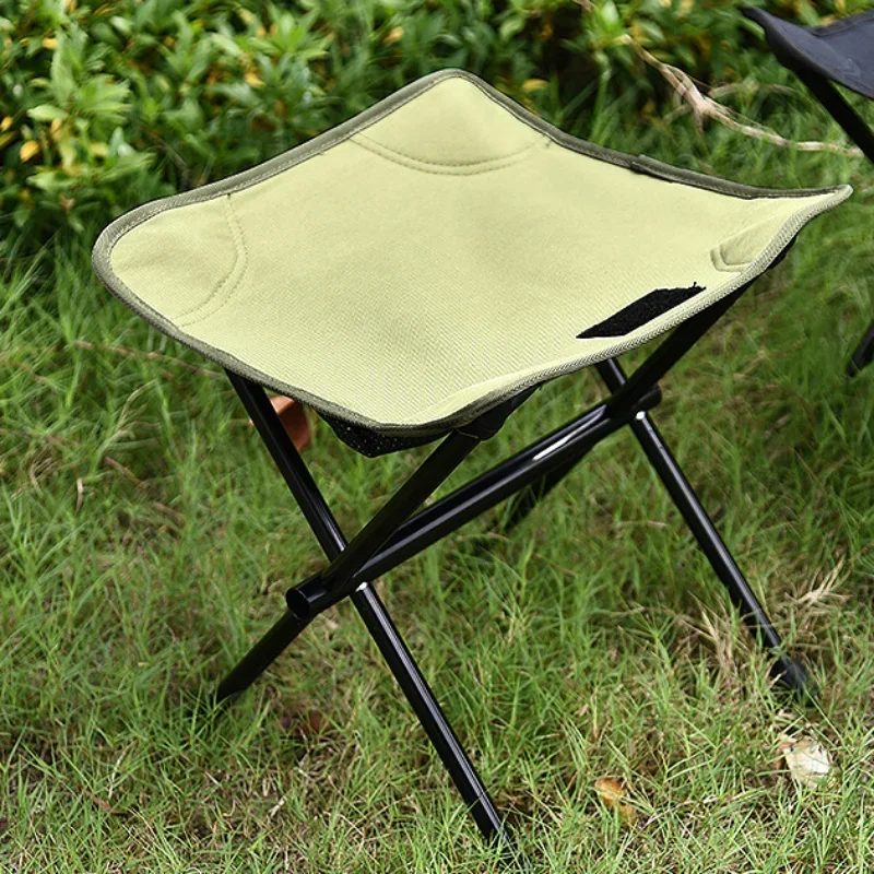 Light Portable High Durable Outdoor Folding chair With Bag Outdoor Folding Fold Aluminum Chair Stool Seat Fishing Camping