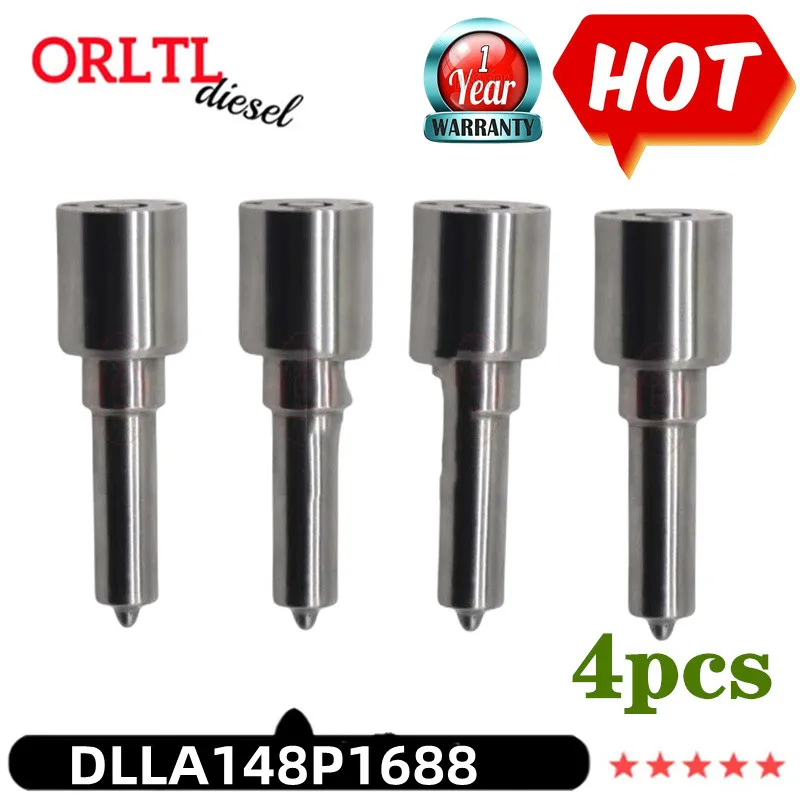 

ORLTL DLLA148P1688 0433172034 для YUCHAI J6A00-1112100-A38 0445B2905400 0445120110 0445120292 Форсунка инжектора дизельного двигателя 4 шт.