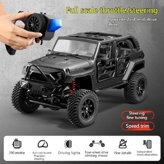【社畜Gamer】MN128 1/12 RC ジープ ラングラー ブラック Amazon.com: LEOSO 1/12 RC Crawler MN128 RC Jeep 4WD RC Rock
