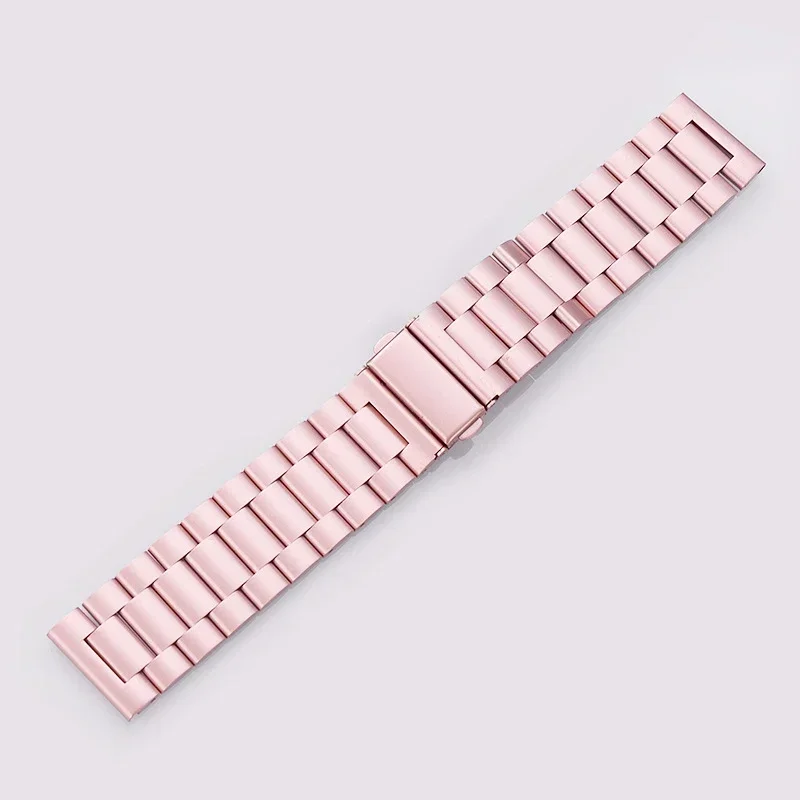Stainless Steel Metal Watch Strap - 20mm/22mm Adjustable Bracelet Band