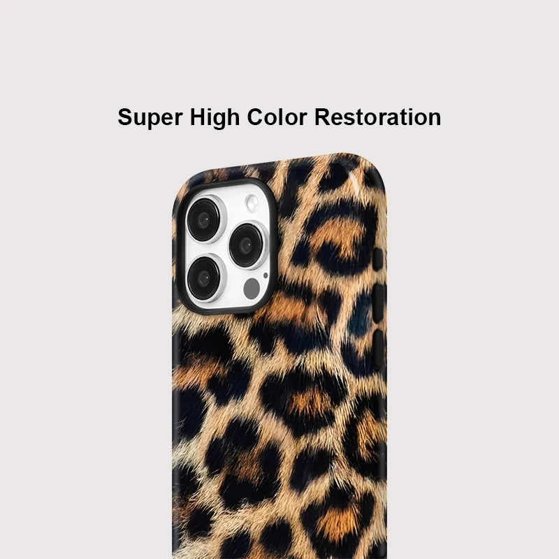Luxury Magnetic Double-Layer Leopard Fashion Phone Case Back Cover