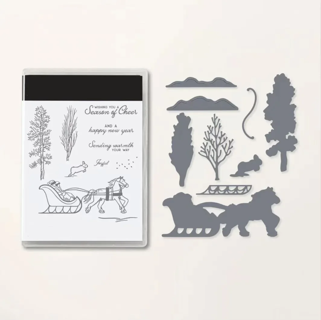 

New Arrival Trees 2024 Metal Cutting Dies Sets and Clear Stamps for DIY Scrapbooking Card Crafts Making Photo Album Decor