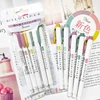 NEW zebra mildliner highlighter markers,WKT7 double-ended fiber fluorescent pen For DIY ,Handbook,Drawing,POP Poster art supplie 1