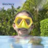 Bestway 22048 3 Colours/1pc Pool Goggles, Glass Diving Goggles, Adult Swimming Goggles with Nose Mask, Professional Snorkelling 3