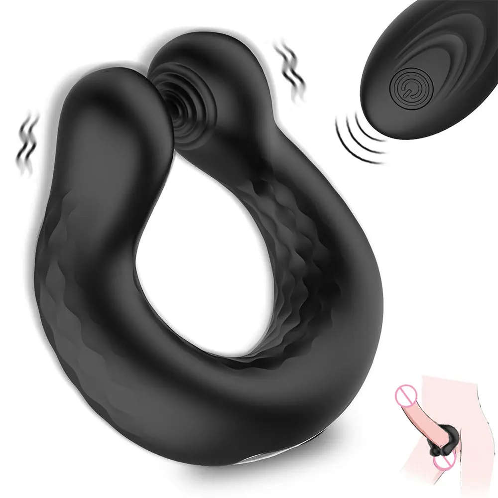 

Penis Ring Silicone Semen Cock Ring Penis Enlargement Delayed Ejaculation Vibrators Cockring 10 Frequency Sex Toys For Men