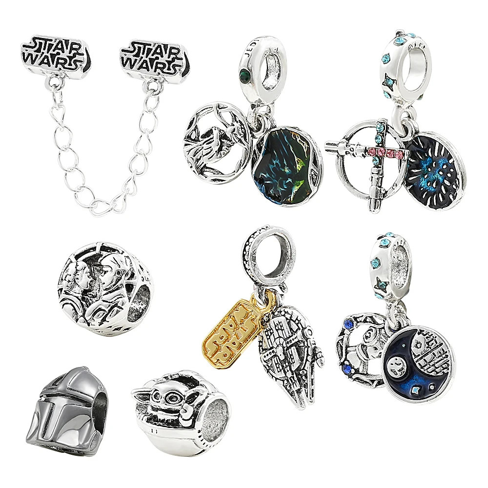 Disnes Star War Bracelet Charms Beads DIY Pendant Darth Vader