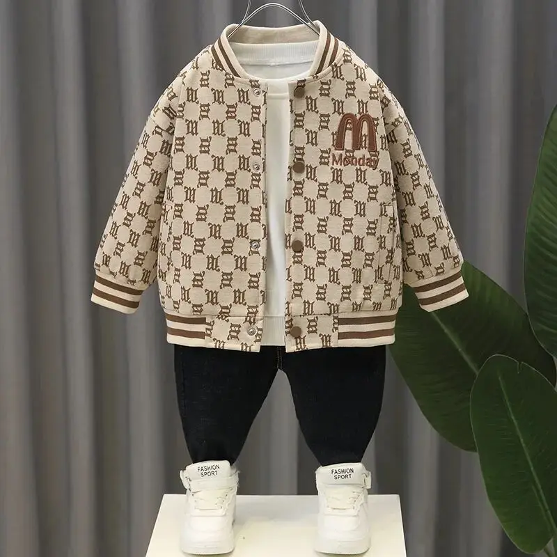 Frühling und Herbst Jungen Neue Baseball Mantel Baby Casual Kleidung kinder Coole Jacke_voghion.com