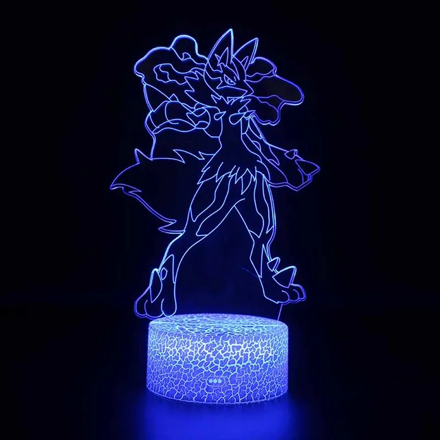 Acquista Cartoon Anime Pokemon 3D Lampada da parete a LED Pikachu Gengar  Luce notturna Camera da letto per bambini Lampada da parete decorativa a  distanza a 16 colori