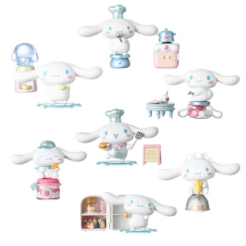 Genuine MINISO SanrioBlind Box Cinnamoroll Cooking Hut Series TidePlay Ornaments Model KawaiiAnime Doll Decoration ChildToy Gift 6