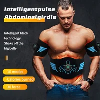EMS Abdominal Toning Belt Muscle Toner Abs Trainer Electric USB Recharge Body Waist Massager Weight Loss Fitness Equiment Unisex - Image 3
