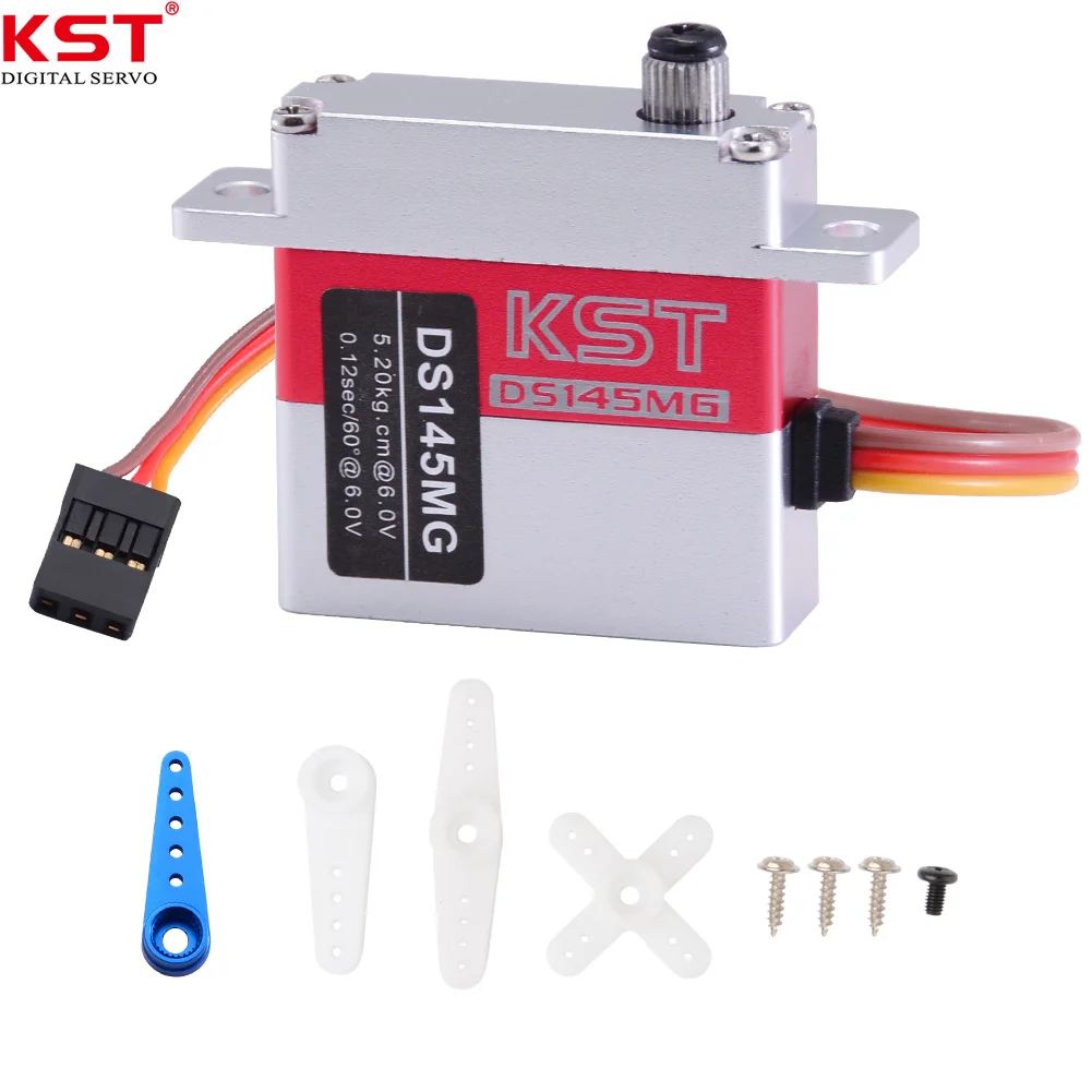 

KST DS145MG 6V 5kg 0.12 sec High Precision Metal Gear Digital Wing Glider Servo for UAV RC Car Robot Arm Boat Helicopter