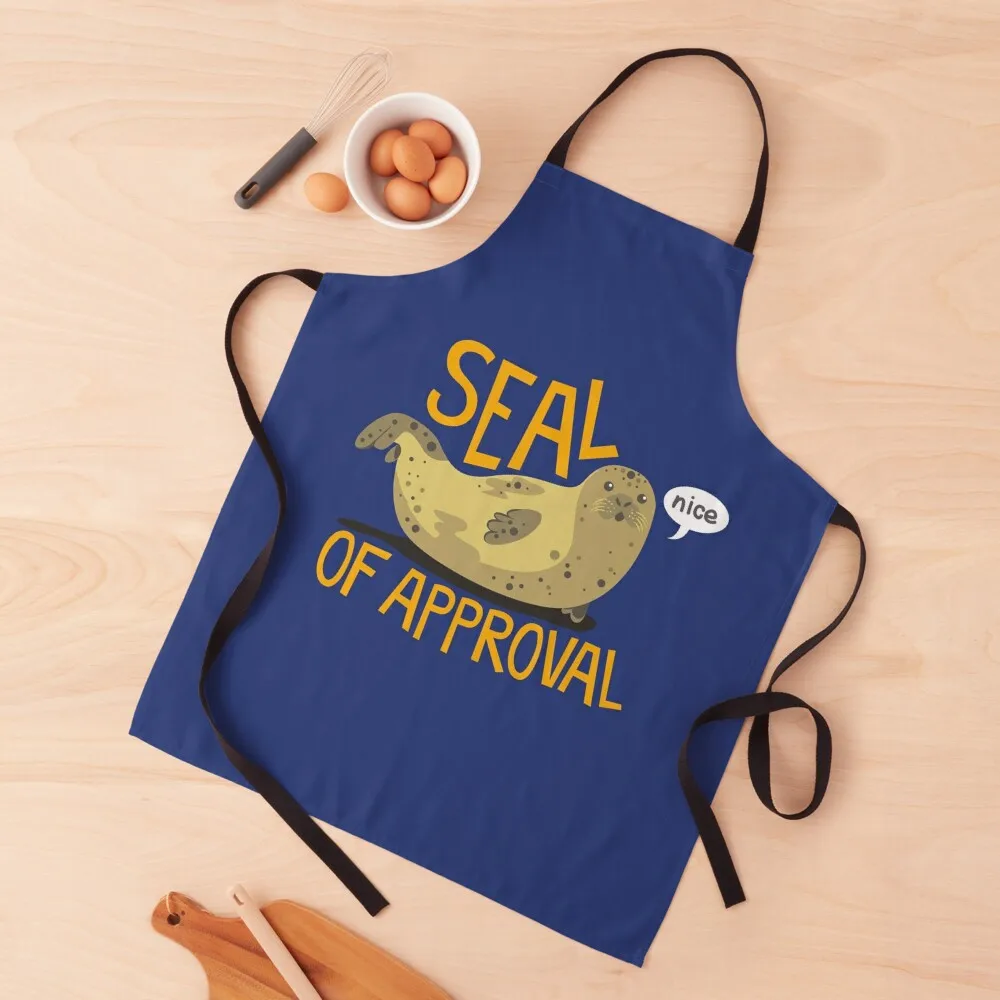 

Seal of Approval Apron home women Men's Kitchen Apron