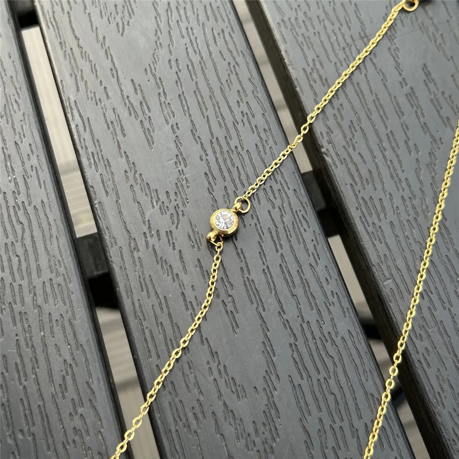 Trendige Edelstahl-Quastenkette, lange Kristall-Körperkette, geeignet für modische Strand-Sexy-Körperschmuck-Accessoires für Damen – Detail 7