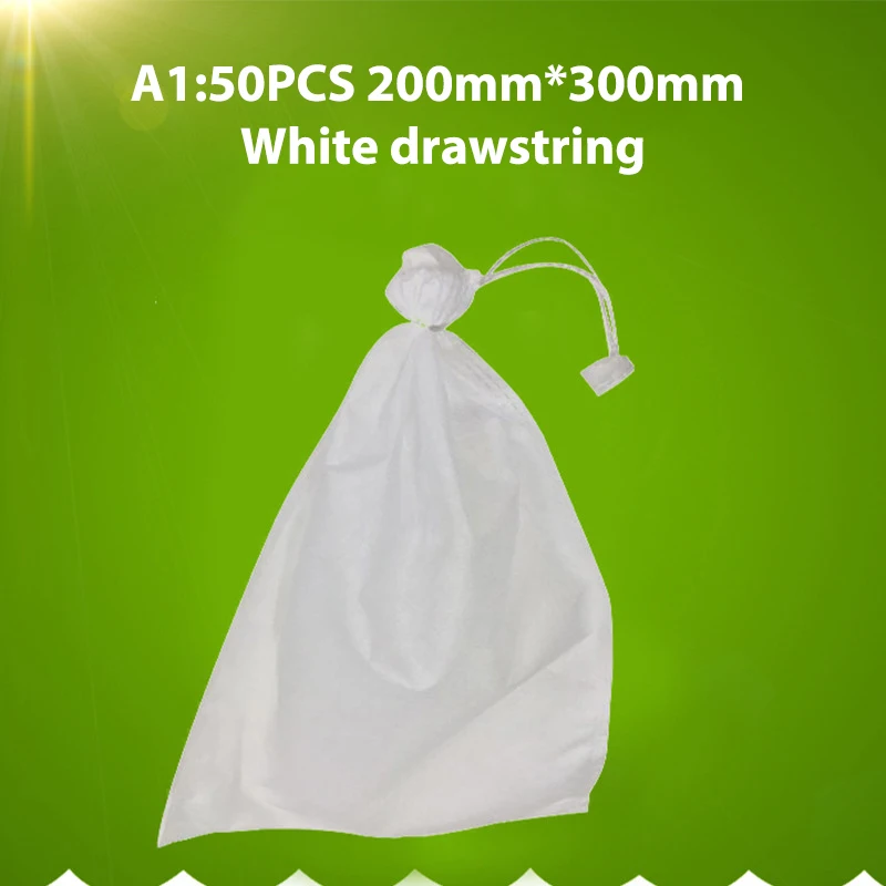 50PCS Fruit Grow Bags Anti Bird Drawstring Grape Protection Bag Pest Control Tool Prevent Plant Grow Bags garden tools 