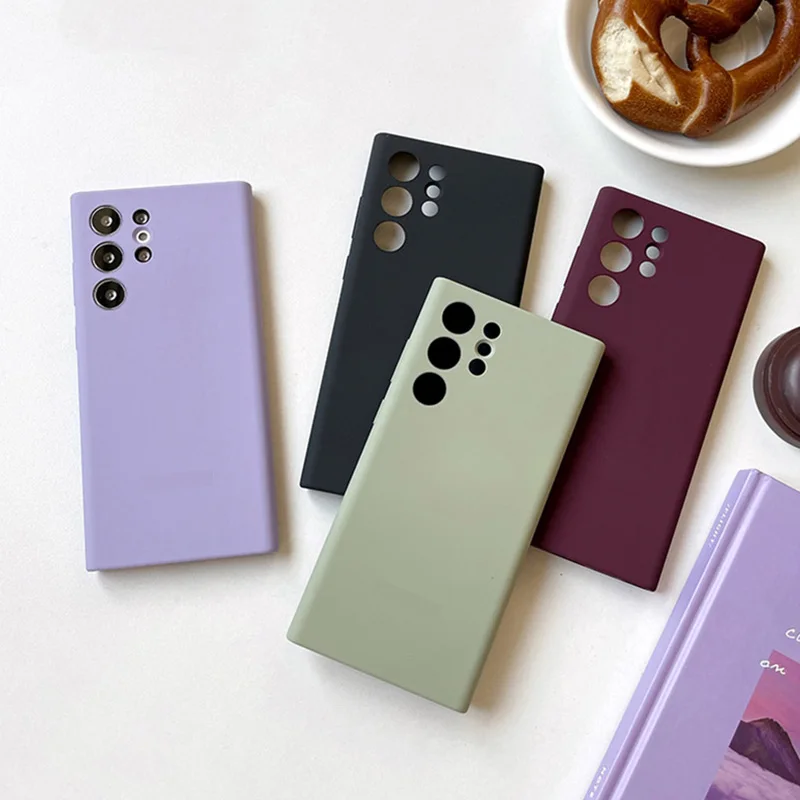 S22Ultra Silicone Cover For Samsung Galaxy S22 Ultra 5G Case Classic Quality Business Original Protective Phone Cover G9080