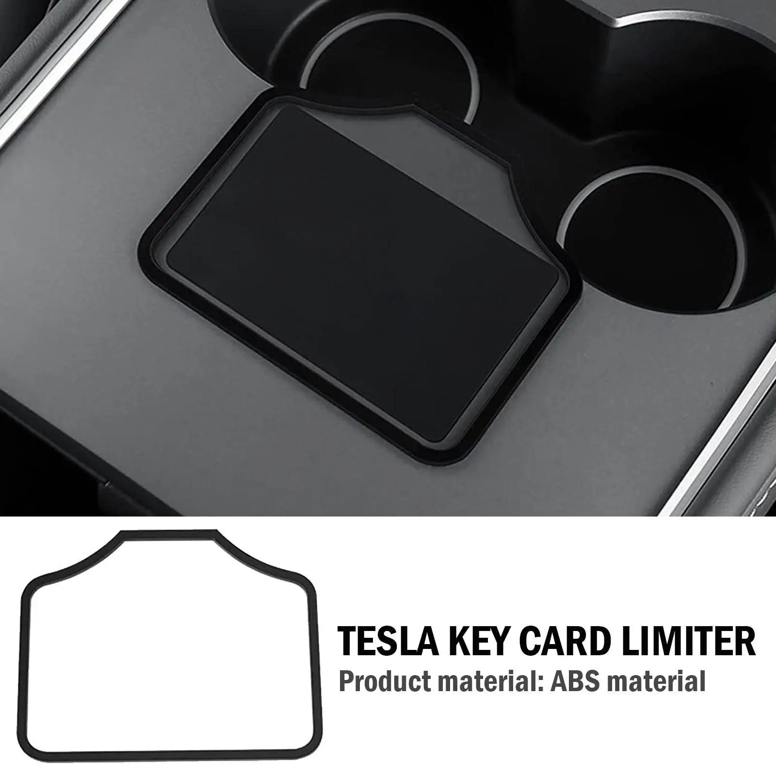 

Car Center Console Key Card Holder for Tesla Model 3/Model Y Prevent The Key Card From Slipping Card Limiter