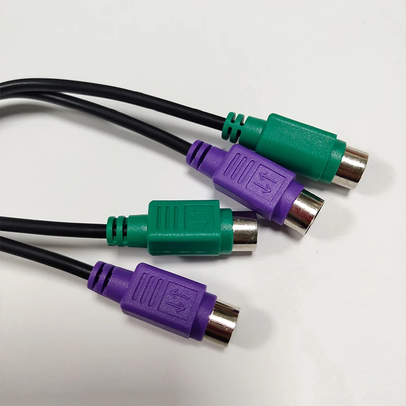 Description Picture 4 of itemUSB Male To 6Pin PS2 for PS/2 Female Extension Cable Y Splitter Adapter Connector Conversion Cable for Keyboard Mouse Scanner