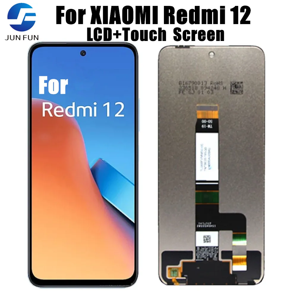 

ЖК-дисплей 6,79 дюйма для Xiaomi Redmi 12, ЖК-дисплей 23053RN02A, сенсорный экран, дигитайзер панели для Redmi12, дисплей