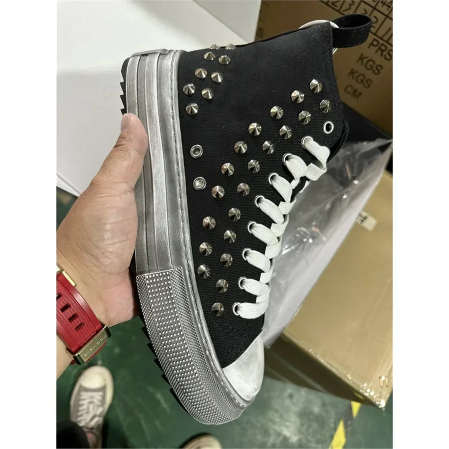 

Top Leisure rivet Shoes for Men Sneaker Fashion Four Seasons Breathable Lace-up Athletic dsq2 Couple Canvas Board ICON Shoes 202