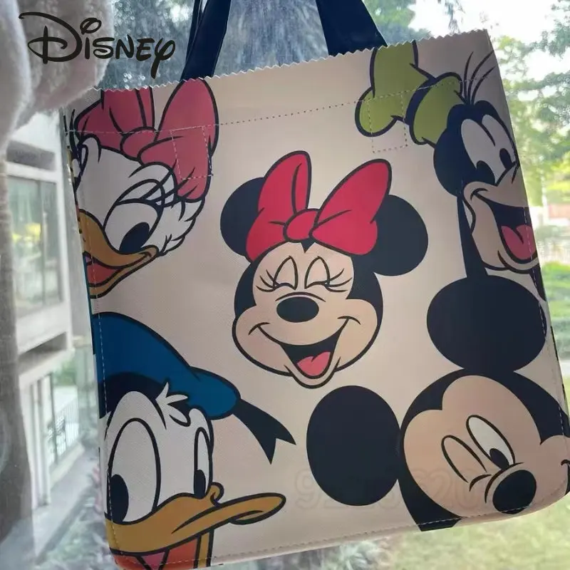 Disney Mickey Original New Women's Bag Cartoon Fashion Women's Shoulder Bag Luxury Brand Tote Bag Large Capacity High Quality