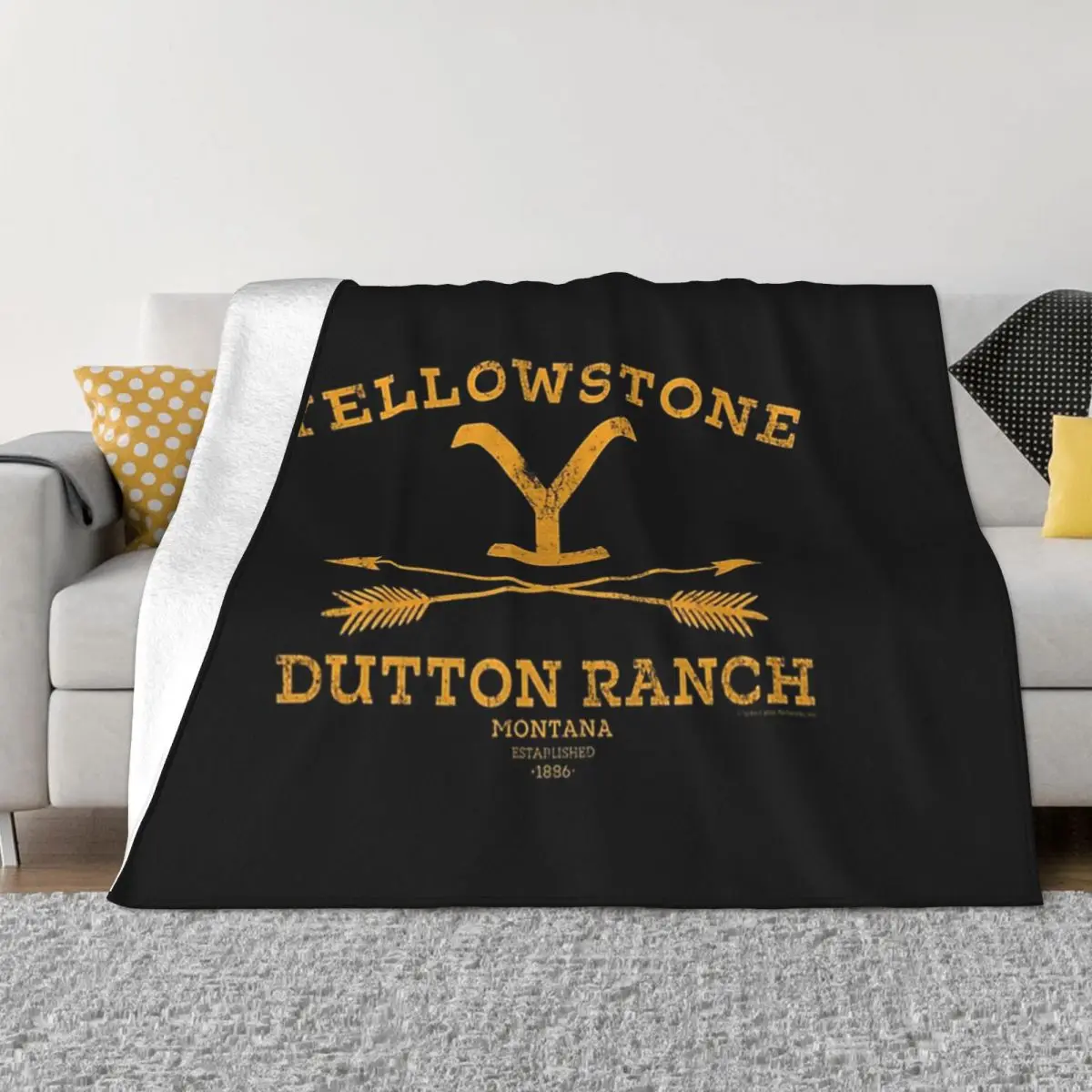 

Yellowstone Dutton Ranch Plaid Blankets Sofa Cover Fleece Summer Tv Series Super Warm Throw Blanket for Bedding Couch Rug Piece