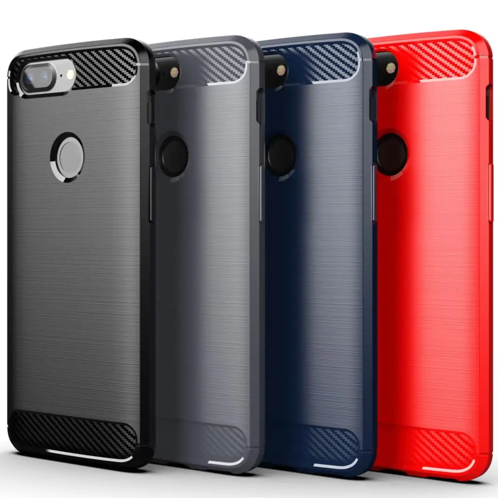 ShockProof Carbon Fiber Soft Silicone Protective Case - Silicone Shell Cover