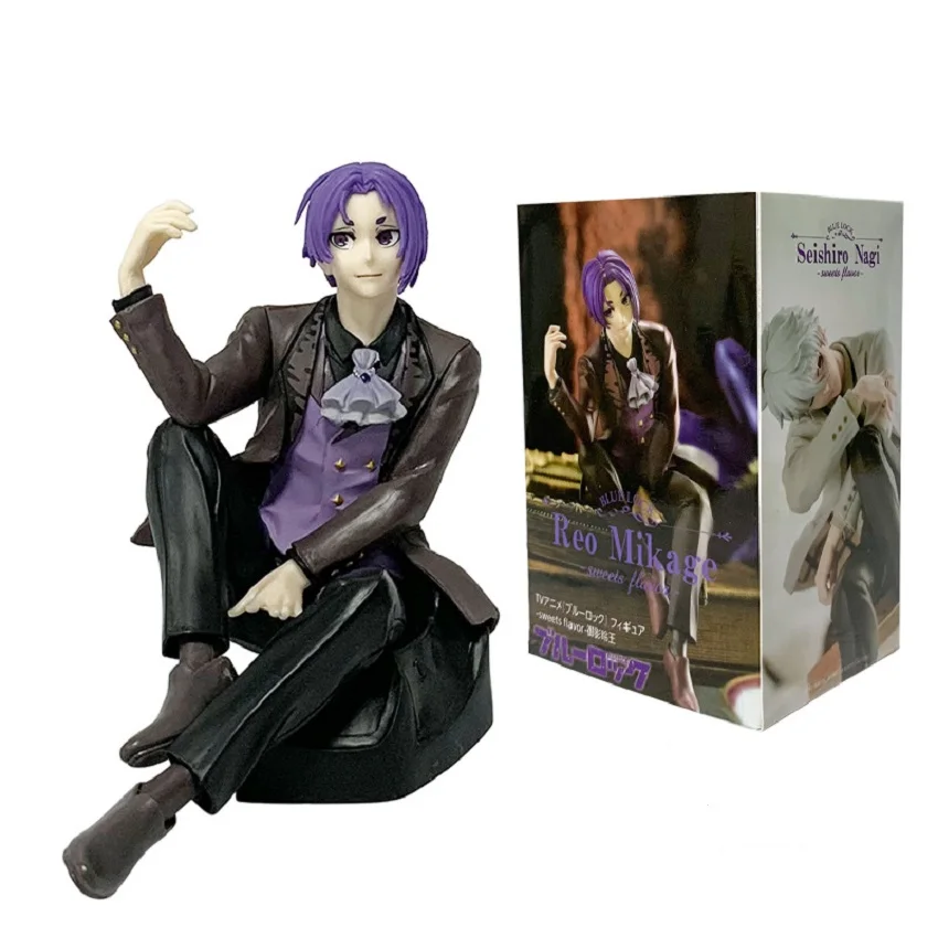 Epitome Blue Lock Anime Figuur Seishiro Nagi/Reo Mikage/Isagi Yoichi/Bachira Meguru Actiefiguren Kicking Positie PVC Model Standbeeld Ornamenten Desktop Collectie Geschenken Fans (Bachira Meguru
