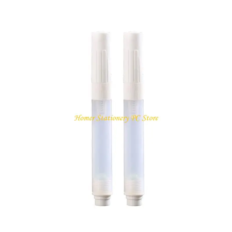 Y5LA 2 PCS 5mm 둥근 머리 빈 그림 마커 미술 용품 ??리필 가능한 페인..