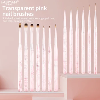 Pennelli per nail art Linee allungate Strisce Disegno Pennelli per pittura per manicure Salone di bellezza Prodotti per unghie Strumenti per manicure